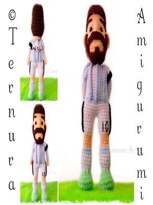 cover image of Crochet pattern football player Messi